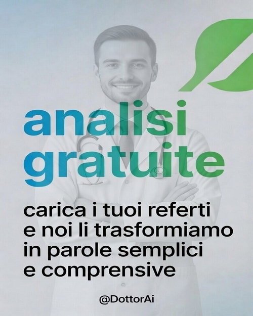 Analisi gratuite - carica i tuoi referti